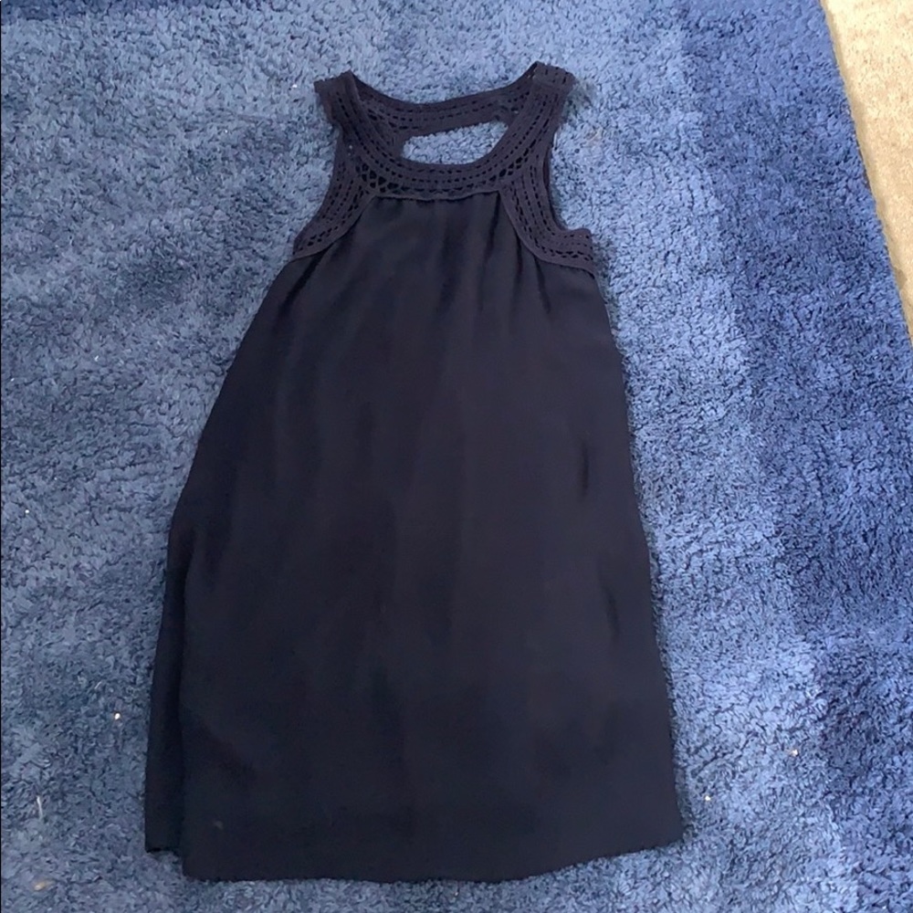 Navy Cutout Dress
